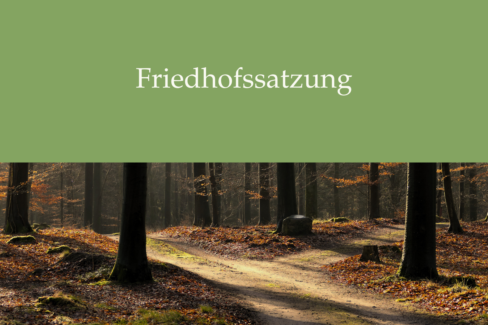 Dokument Friedhofssatzung